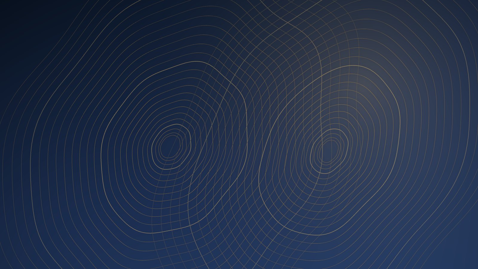 Two sets of growth rings, one older and one newer, overlapping