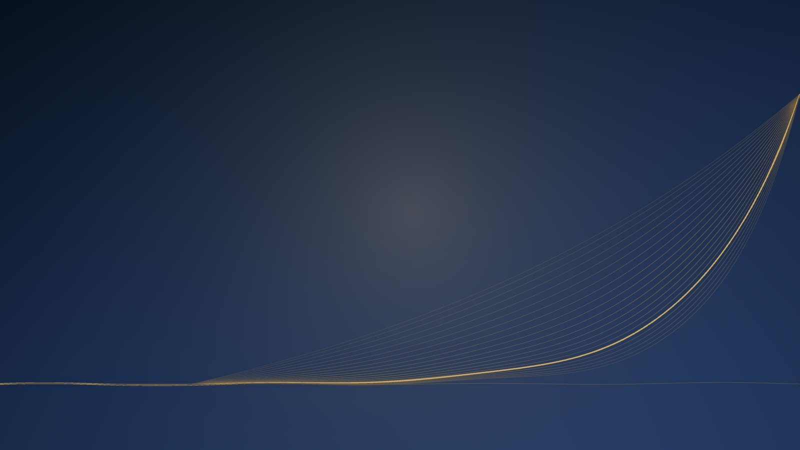 A compounding curve rising from a long flat floor