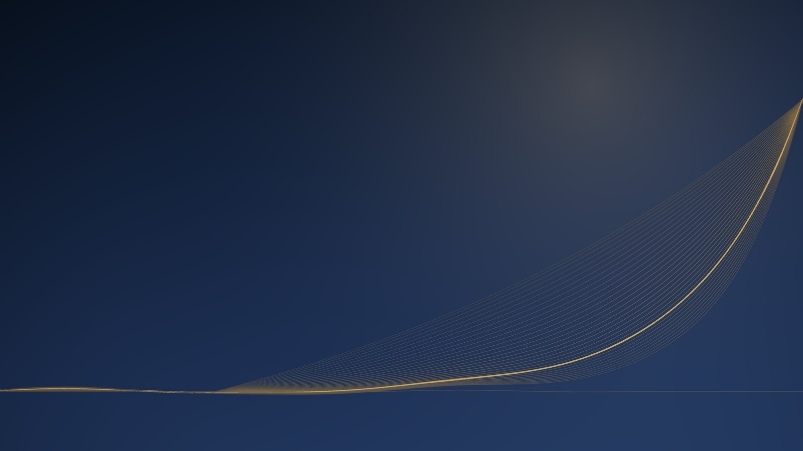 A family of compounding curves: flat for a long stretch, then rising steeply