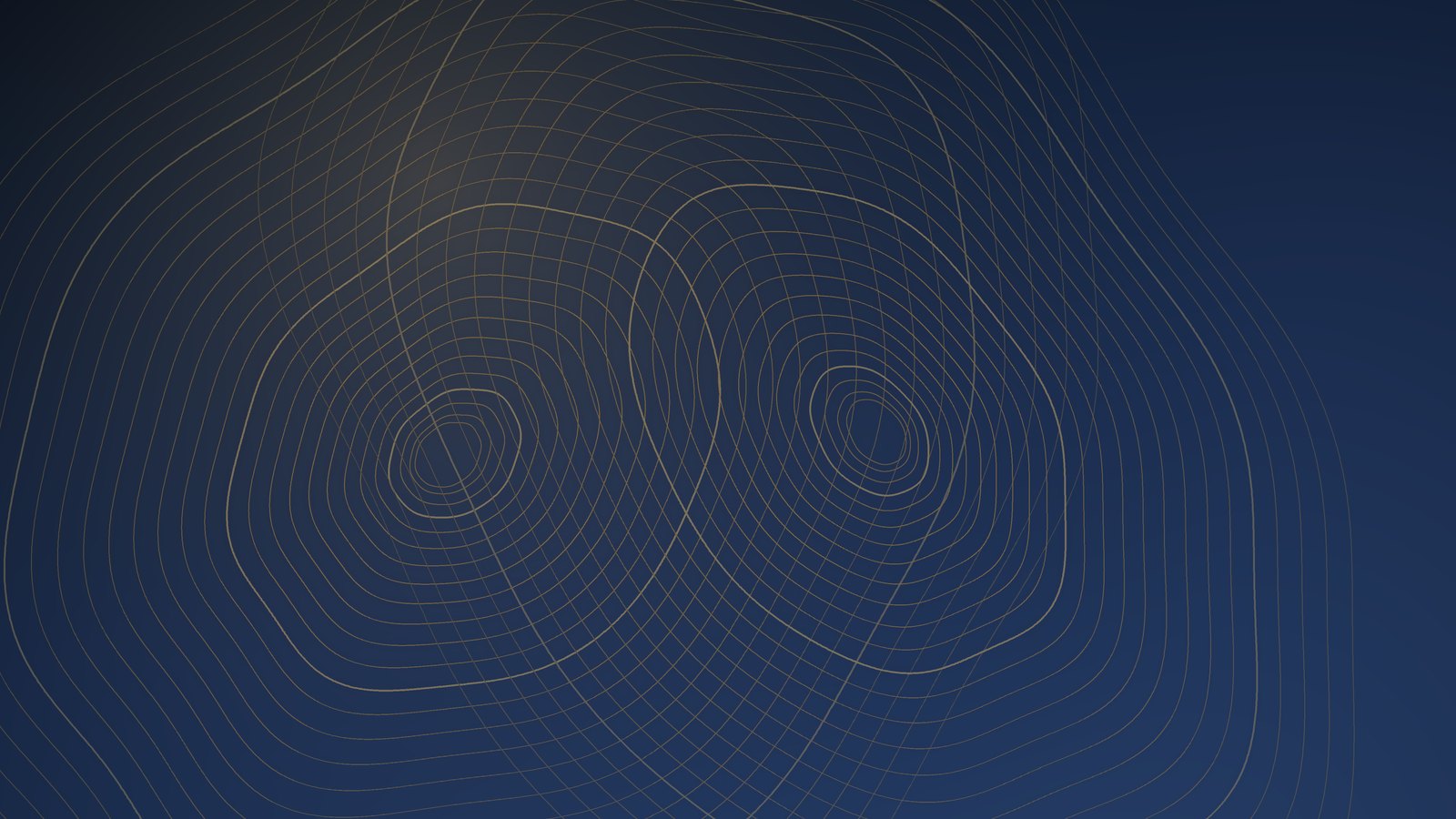 Two systems of growth rings overlapping where they meet